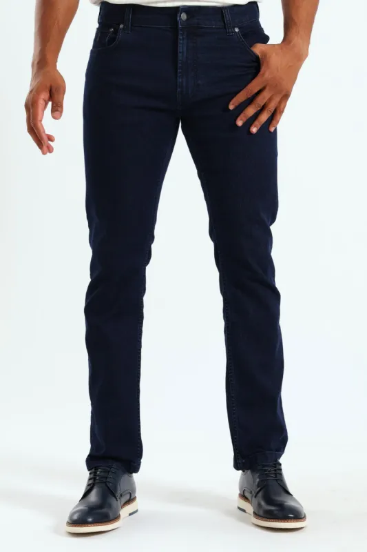 Simon Straight Leg Denim - Blue/Black sold by Edgars