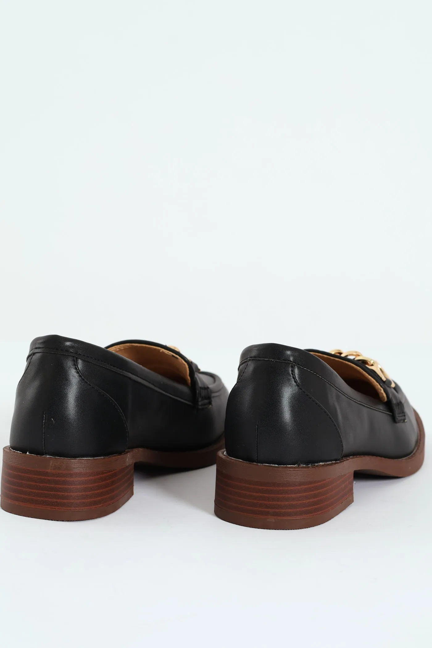 Stack Spray Outsole Loafer With Chain Detail - Black sold by Edgars product image thumbnail 3