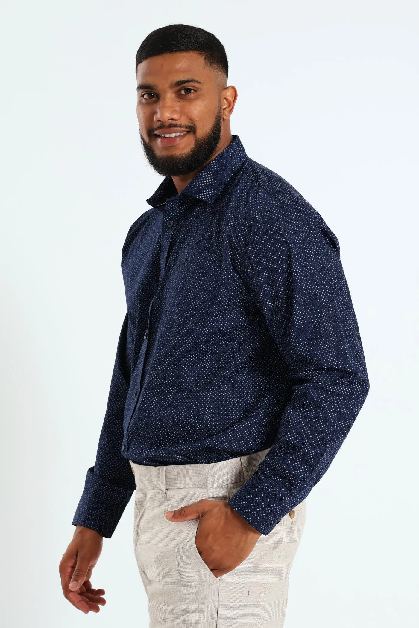 Two Spot Shirt - Navy sold by Edgars product image thumbnail 3
