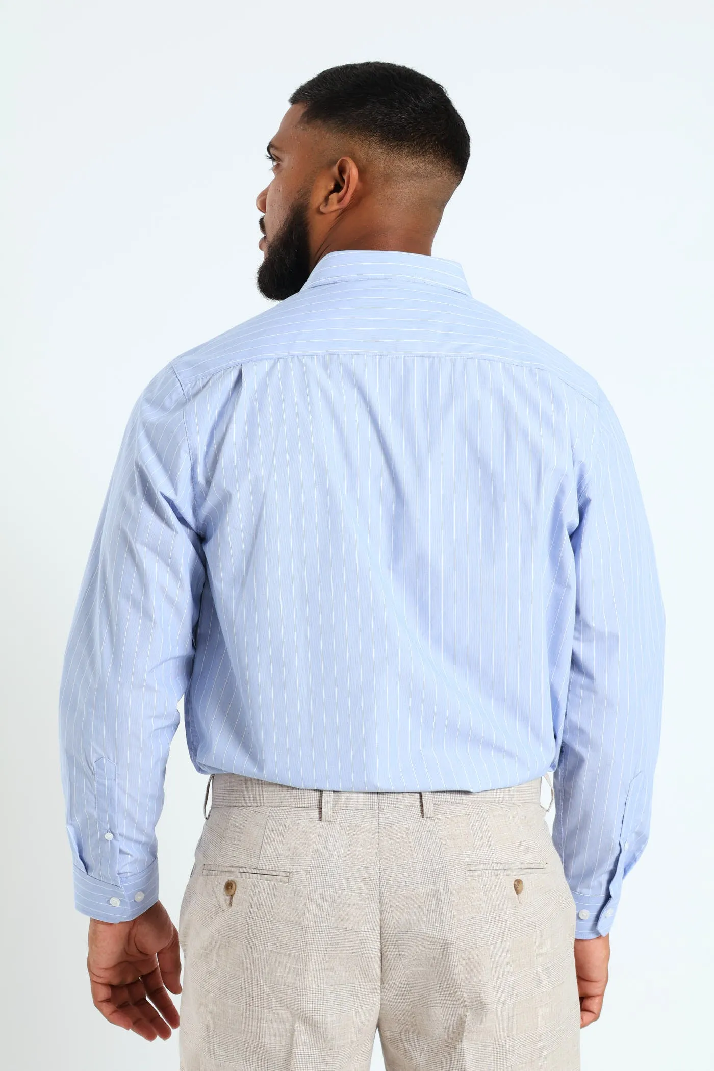 Melange Stripe Shirt - Light Blue sold by Edgars product image thumbnail 3
