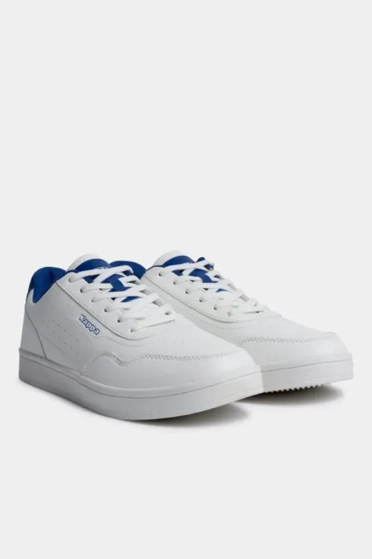 Spencer Colour Pop Lace Up Sneaker - White/Blue made by Kappa