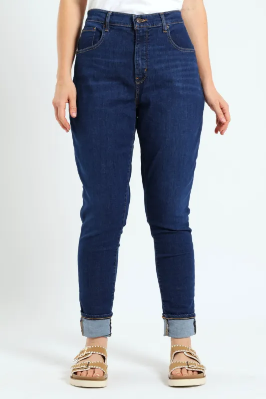 Curvy Hirise Super Skinny Jeans - Stonewash sold by Edgars