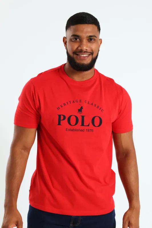 Mason Heritage Tee - Red sold by Edgars 