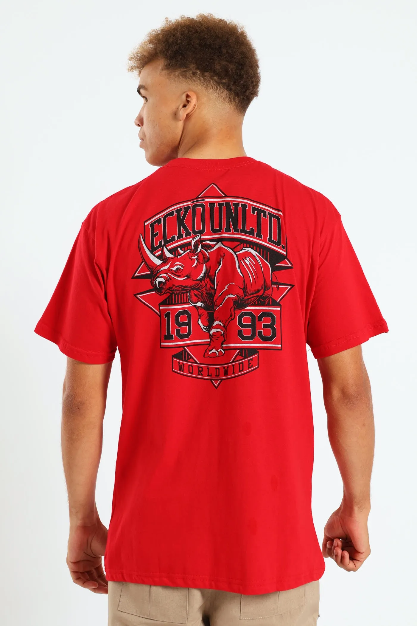 Rhino Burst Back Print Tee - Red sold by Edgars product image thumbnail 2
