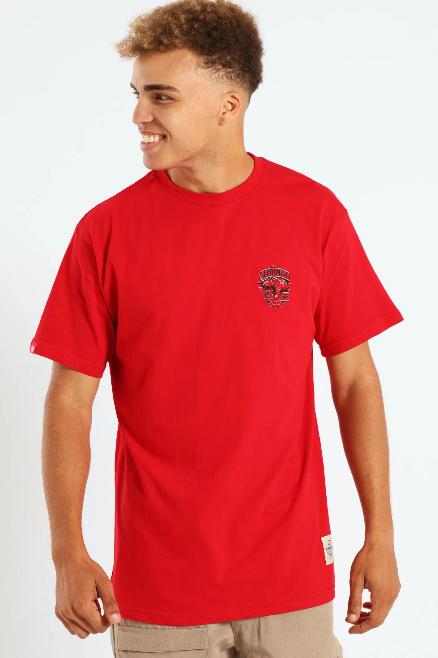 Rhino Burst Back Print Tee - Red sold by Edgars