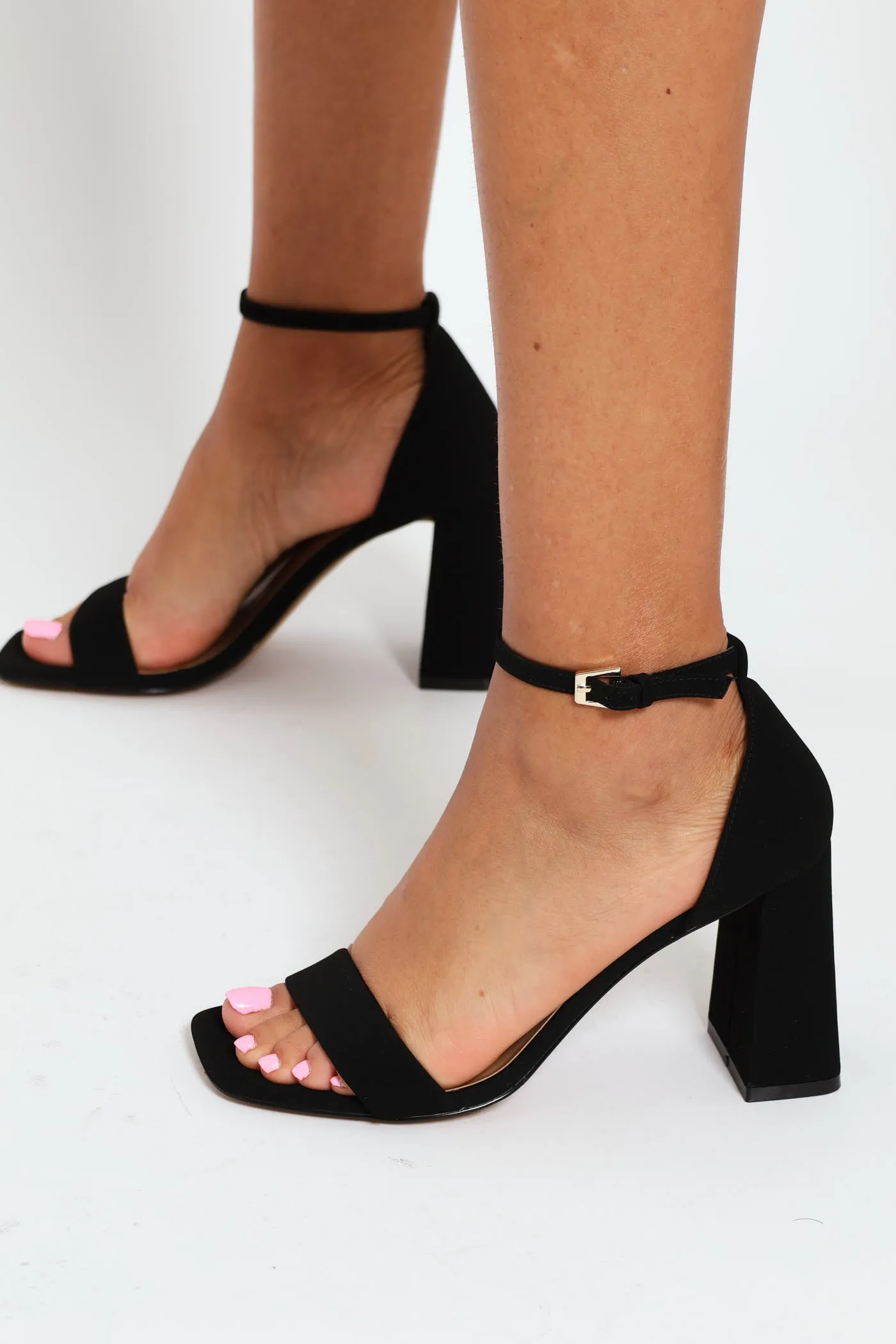 Lusita Ankle Strap Block Heel - Black sold by Edgars product image thumbnail 3