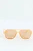 Light Brown Lense Square Aviator Sunglasses sold by Edgars