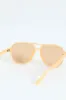 Light Brown Lense Square Aviator Sunglasses sold by Edgars