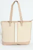 Embossed Shopper Bag - Cream sold by Edgars 