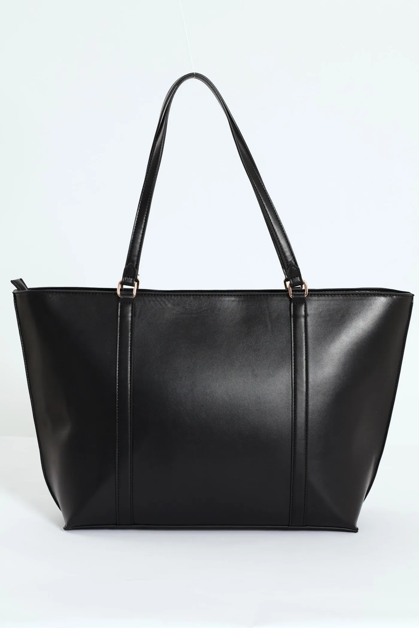 Strap Detailed Shopper Bag - Black sold by Edgars