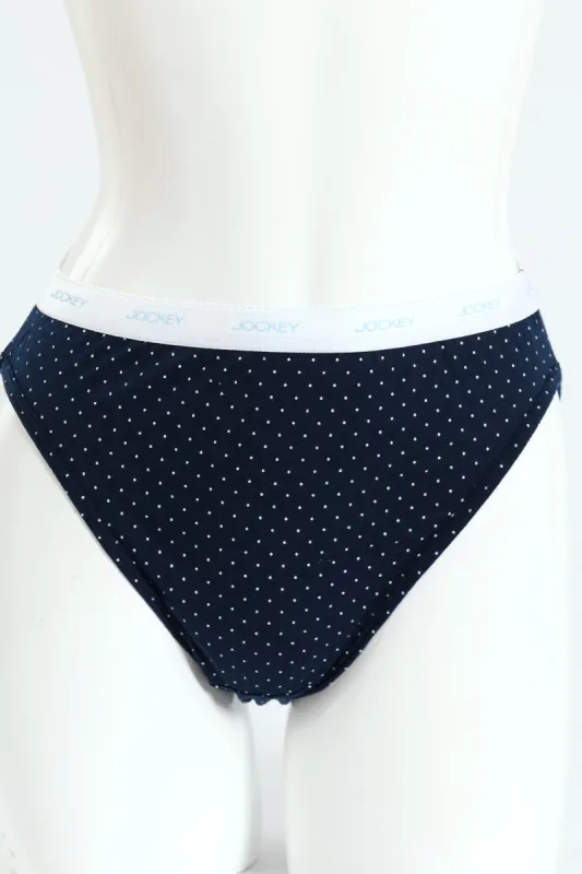 5 Pack Classic Cotton Hicut Panties - White/Spot/Red/Streaky sold by Edgars