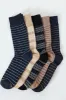 5 Pack Fashion Anklet Socks - Blue sold by Edgars 