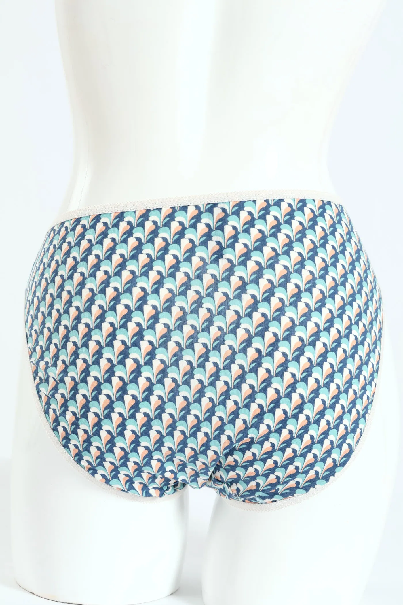 5 Pack Cotton Stretch Hicut Panties - Tri Leaf/Blue/Dot/Purple/Grey sold by Edgars product image thumbnail 3