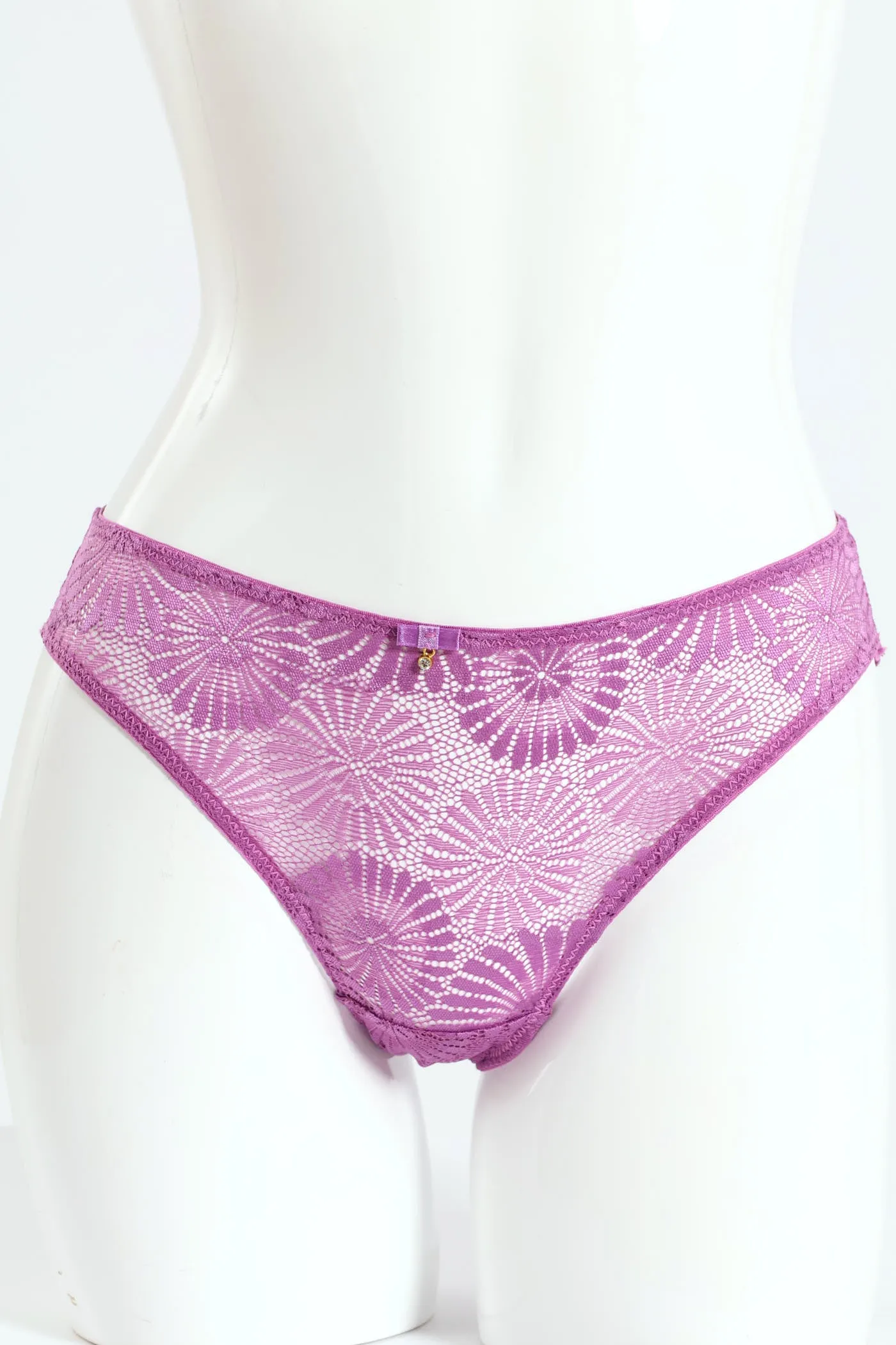 Full Lace Bikini Panty - Mulberry sold by Edgars