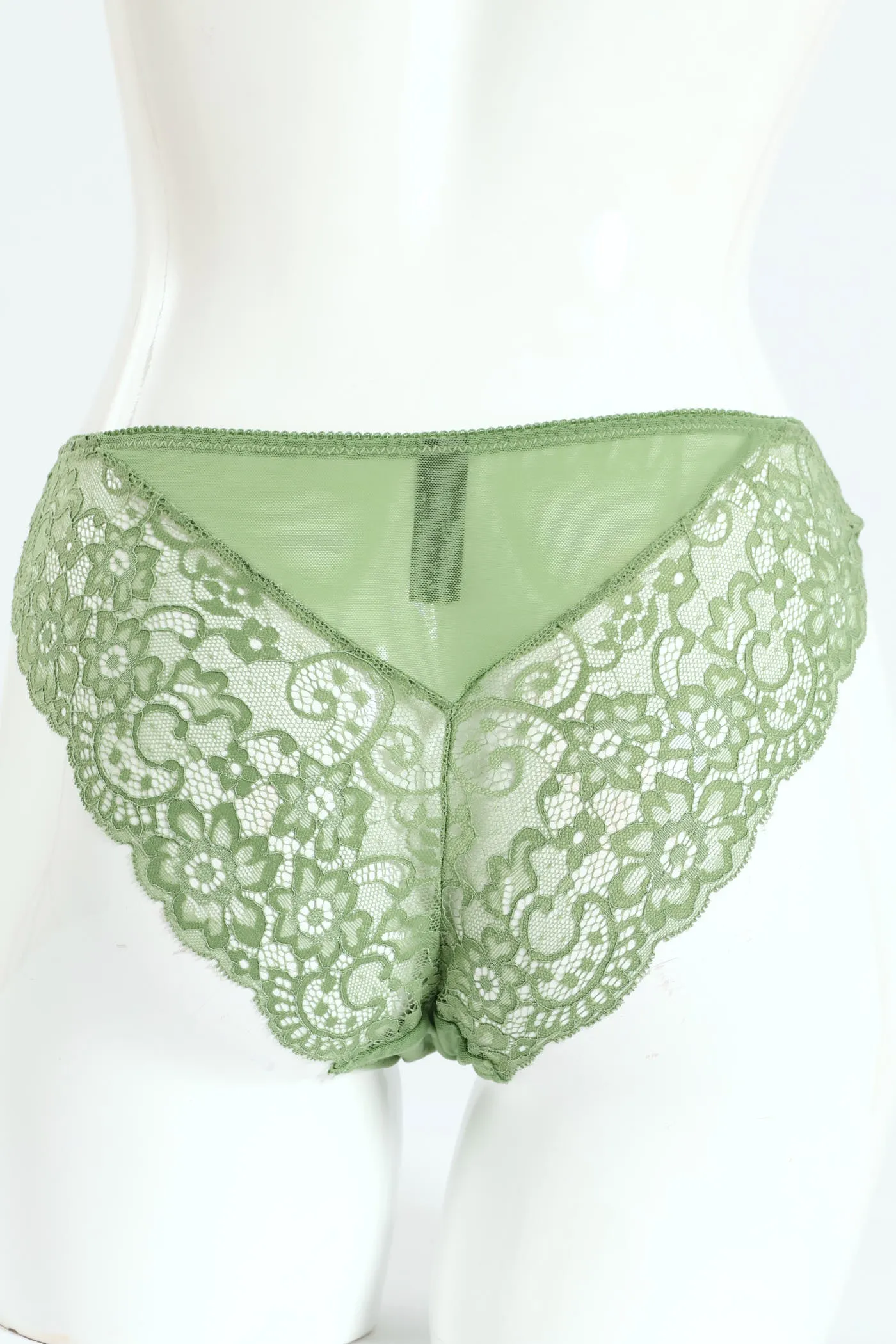 Mesh & Lace Brazilian Panty - Sage sold by Edgars product image thumbnail 2