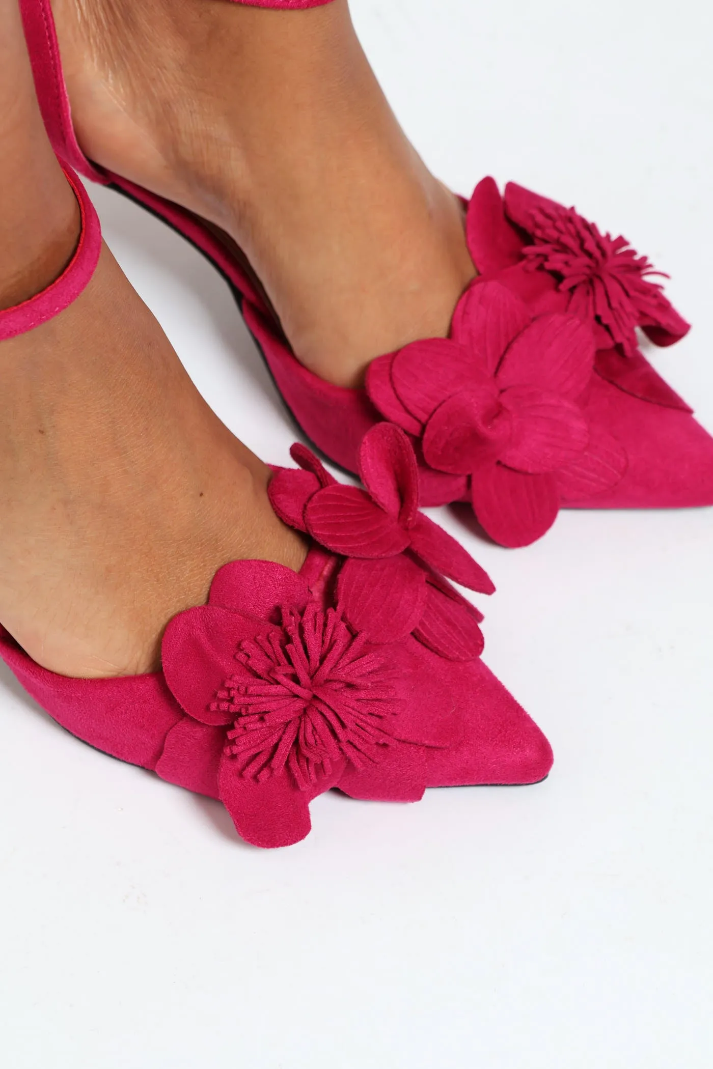3D Flower D'Órsay Court Heel - Pink sold by Edgars product image thumbnail 4