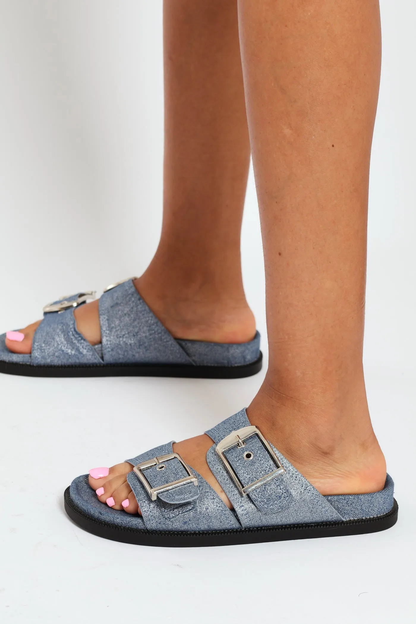 Metallic Double Buckle Slide - Blue sold by Edgars product image thumbnail 2