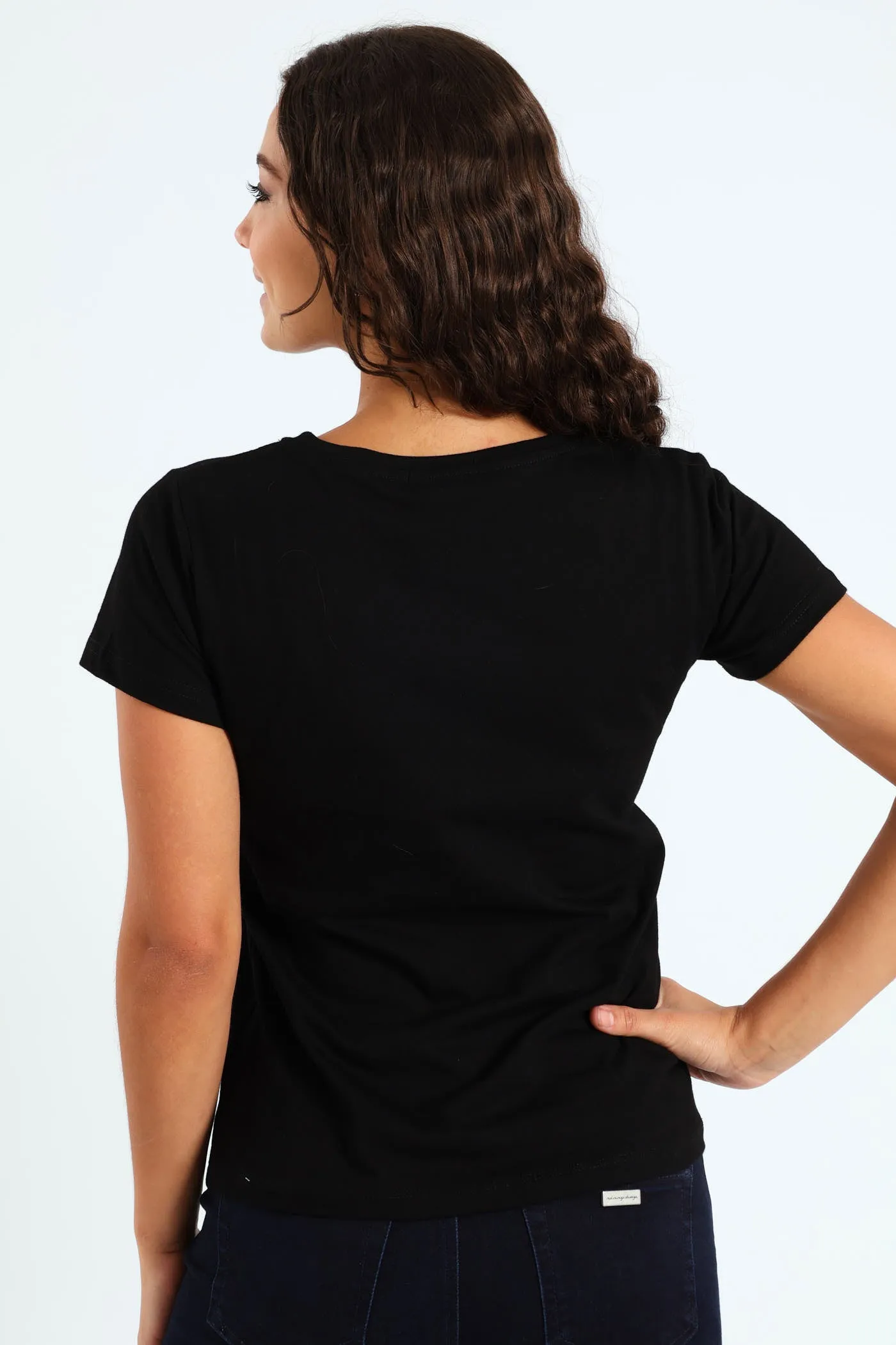 Regular Fit Multi-Technique Top - Black sold by Edgars product image thumbnail 2
