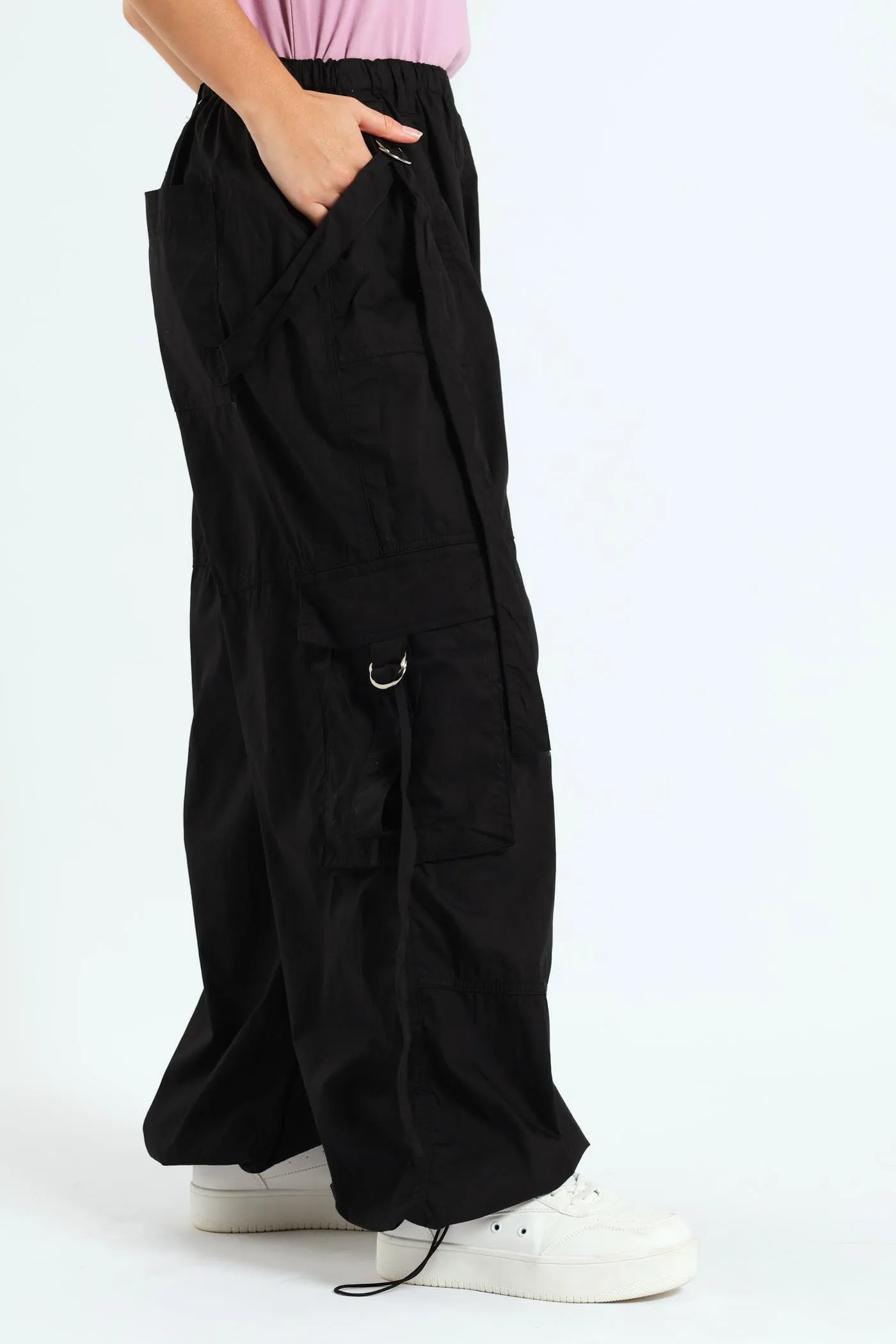 Wide Leg Cargo Pants - Black sold by Edgars product image thumbnail 2