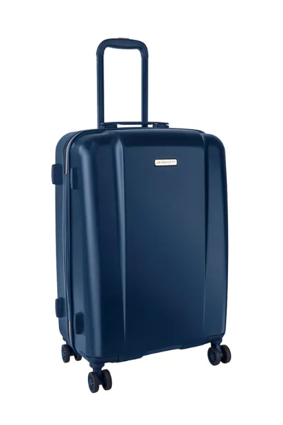 Nouveau 4 Wheel Trolley Case Luggage - Blue sold by Edgars