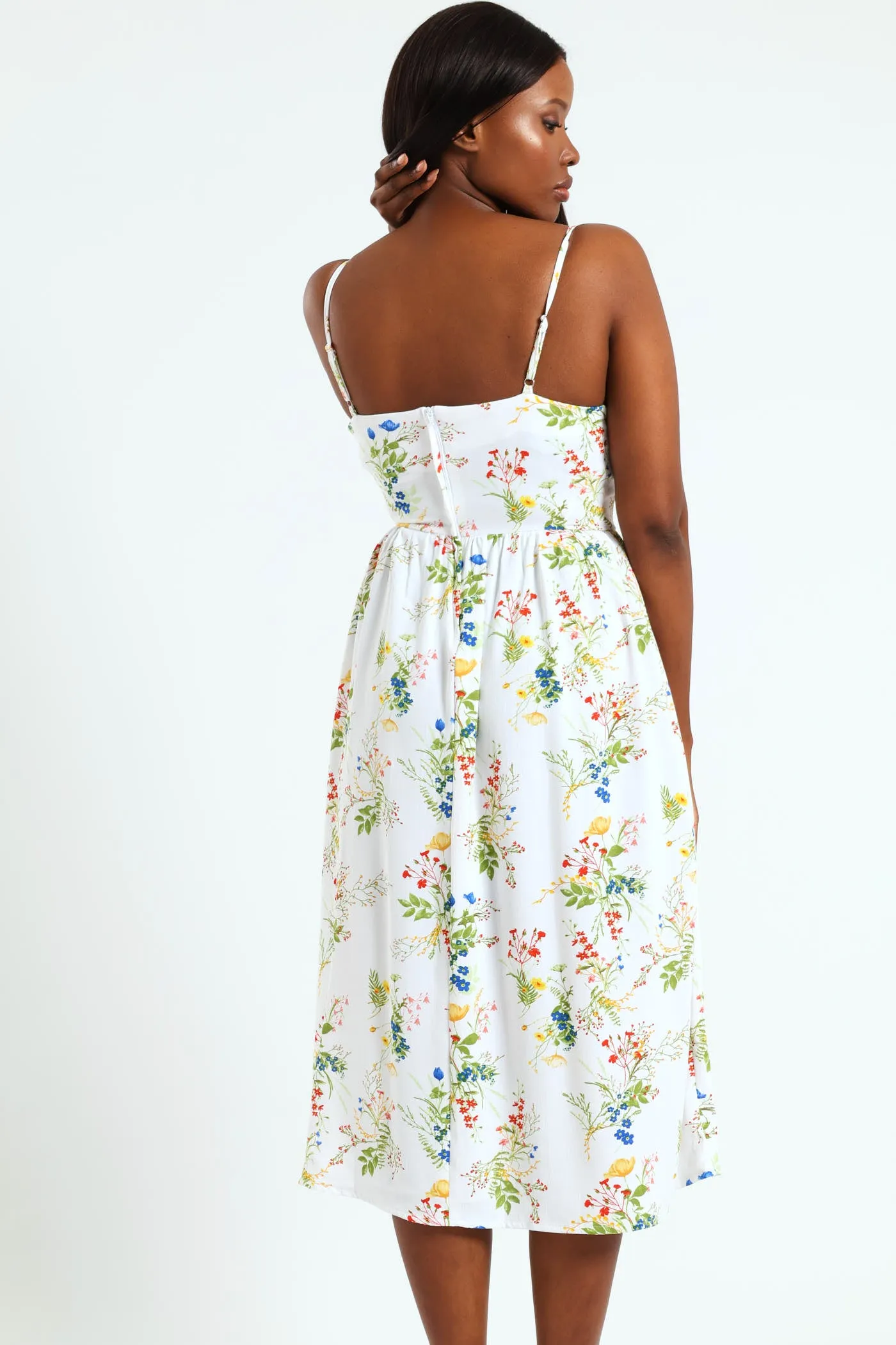 Strappy Fit & Flare Sundress With Shirred Back Detail sold by Edgars product image thumbnail 3