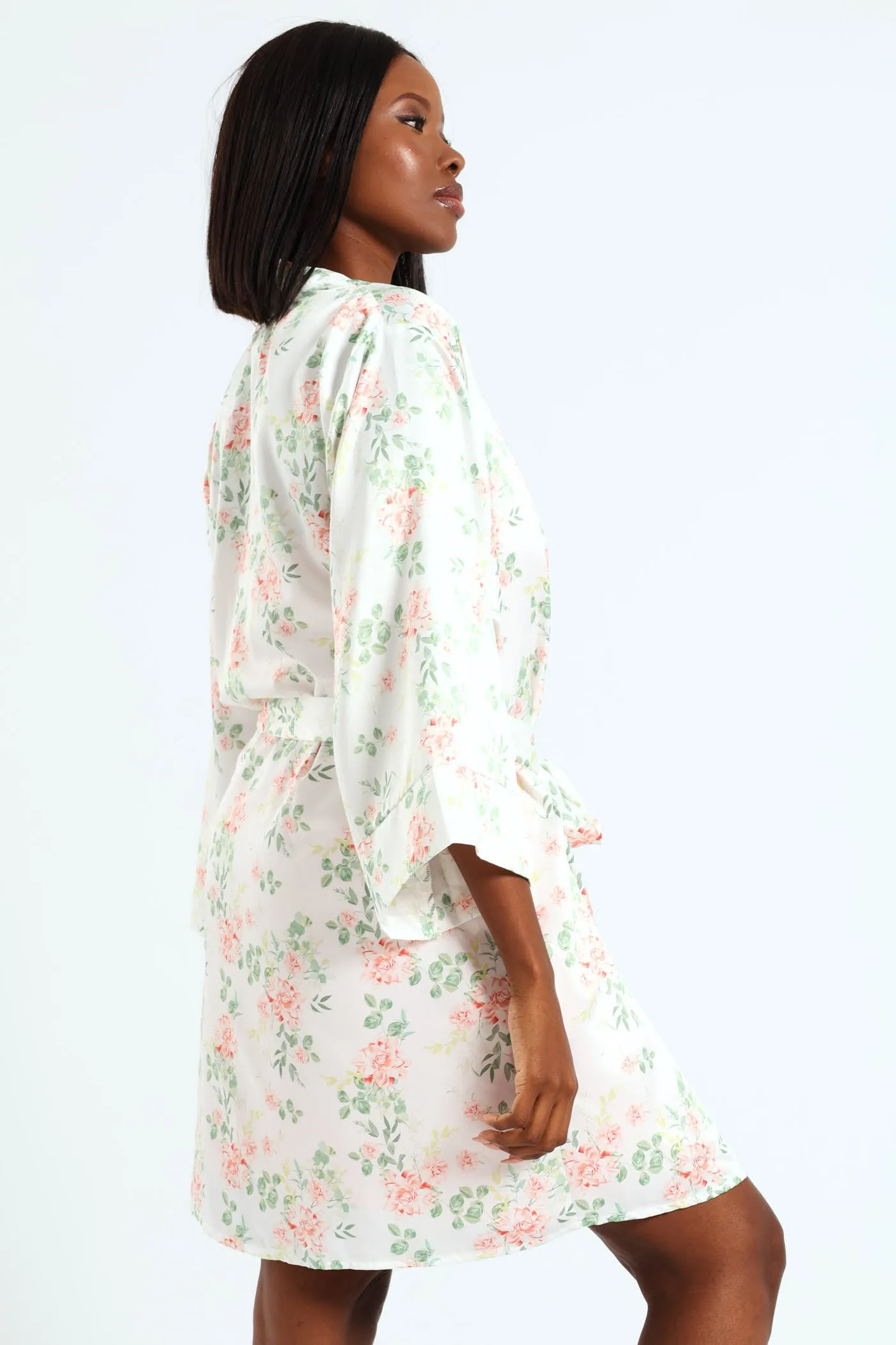 Gown & Floral Chemise Sleep Set - White/Pink sold by Edgars product image thumbnail 3