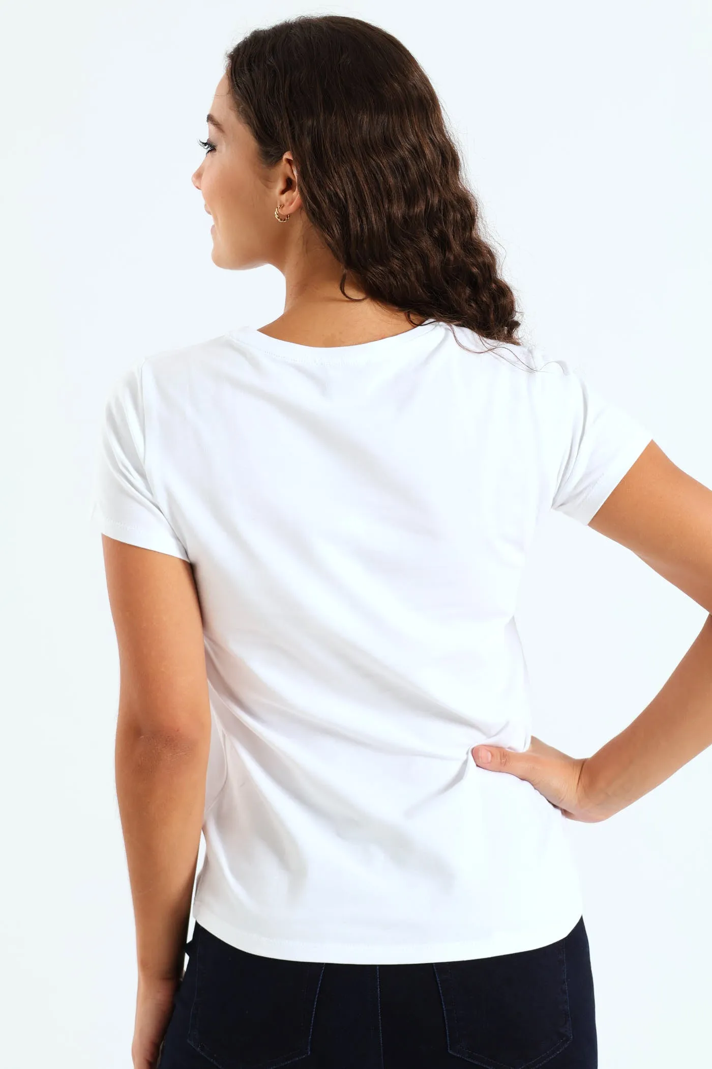 Multi-Technique Regular Fit Logo Top - White sold by Edgars product image thumbnail 3