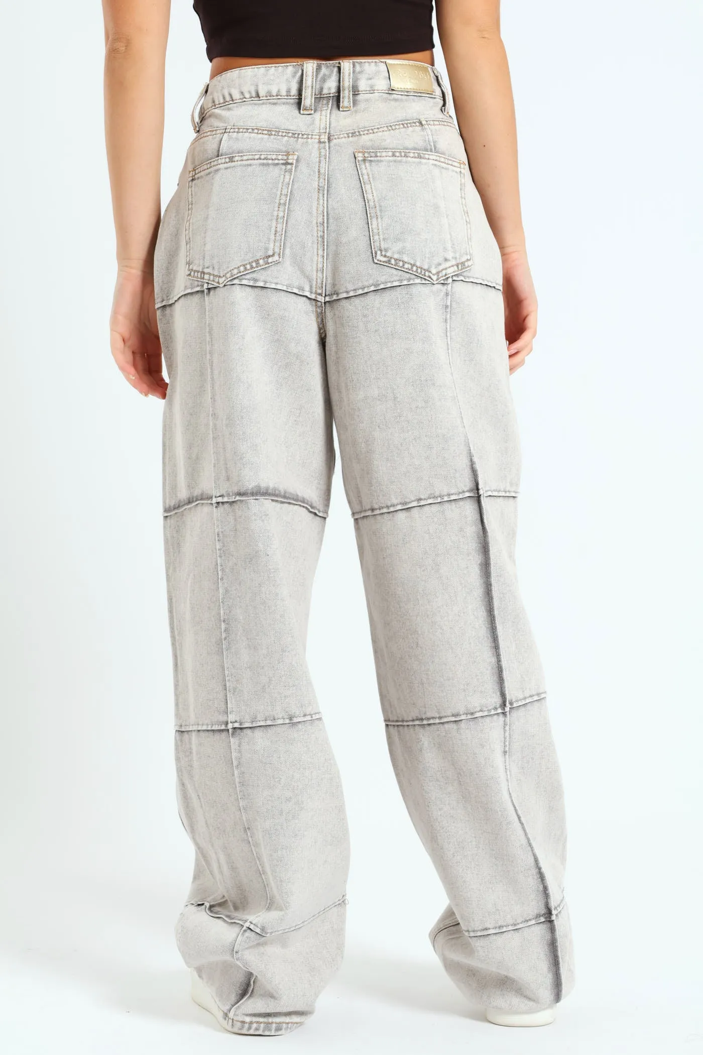 Pintuck Barrel Jean - Light Grey sold by Edgars product image thumbnail 3