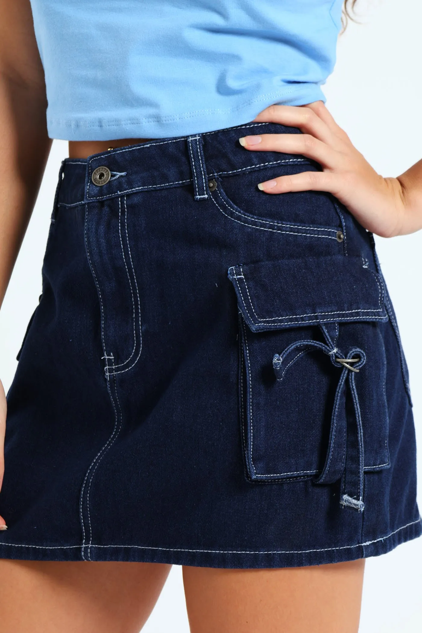 Utility Denim Skirt - Ink sold by Edgars product image thumbnail 2