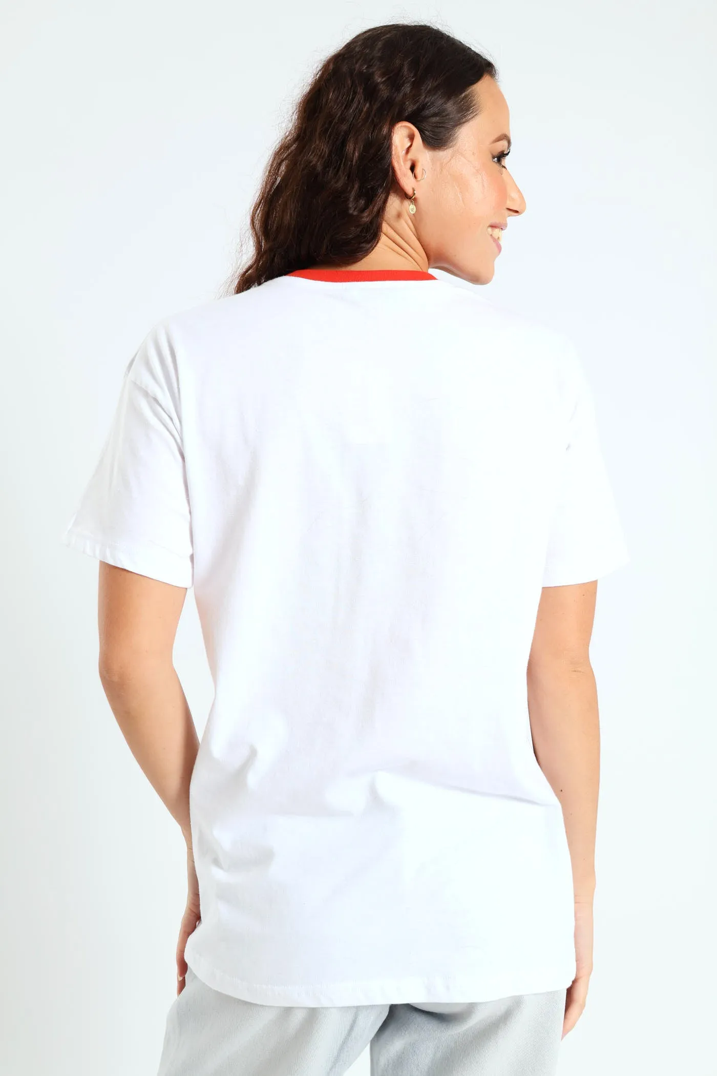Ringer Oversized Tee - White sold by Edgars product image thumbnail 3
