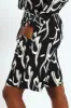 Monochrome Textured Bermuda Shorts - Black/White sold by Edgars