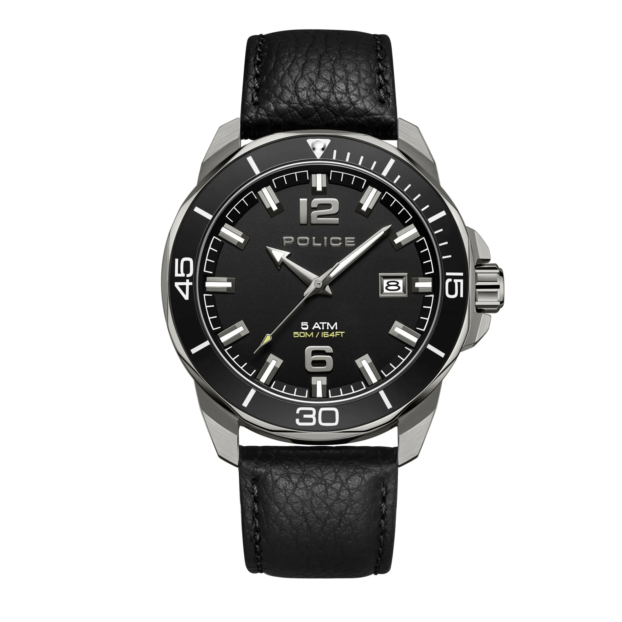 3 Handed Black Case Watch With Black Strap sold by Edgars