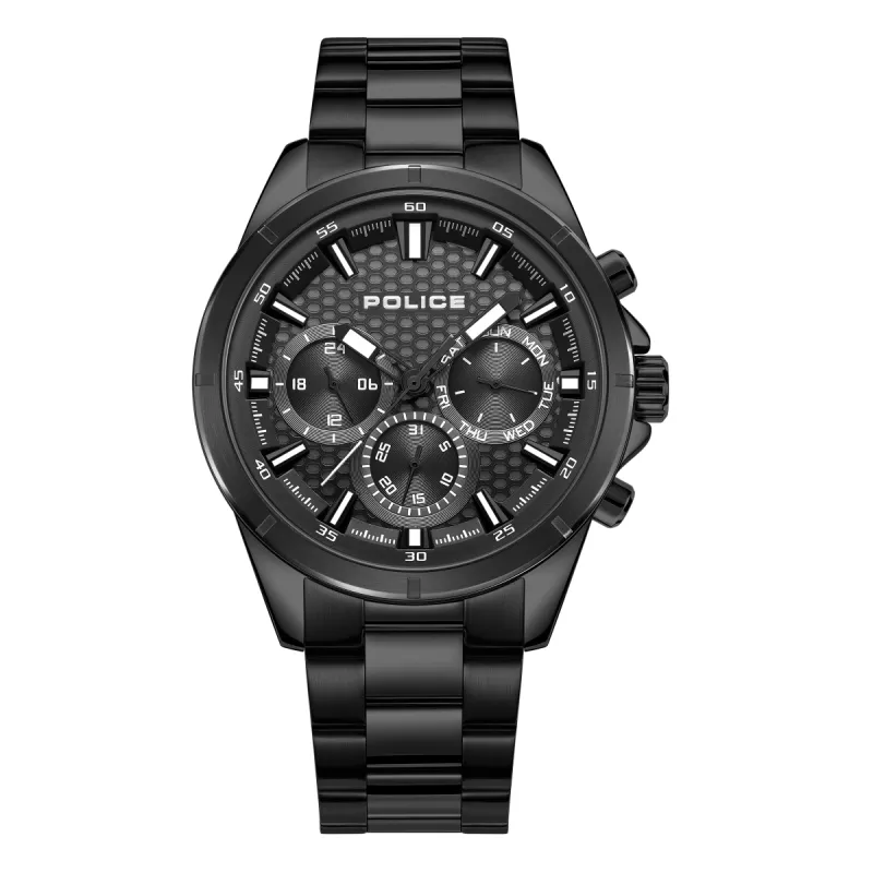 Gents 3 Hand Date Black Dial Stainless Steel Watch sold by Edgars