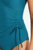Side Ruched One Piece Swimsuit - Teal sold by Edgars 