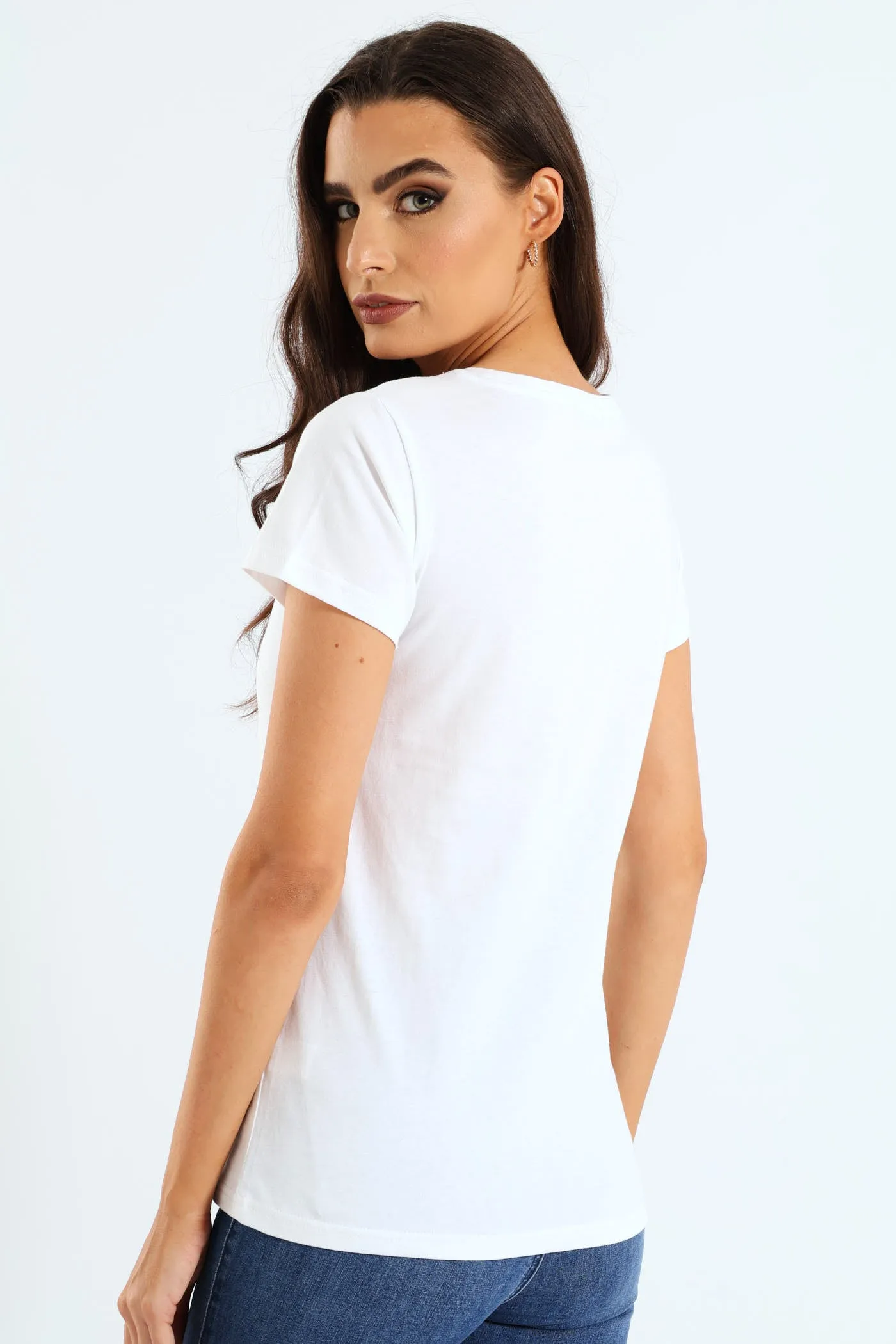 Regular Fit Multi-Technique Logo Top - White sold by Edgars product image thumbnail 4