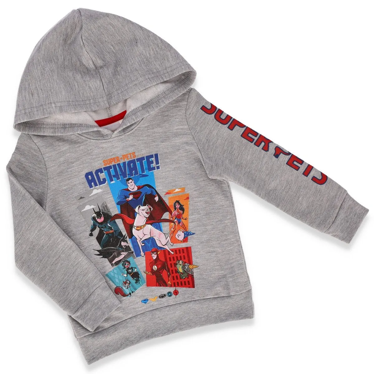 Pre-Boys Super Pets Brushed Hoody - Grey Melange sold by Edgars