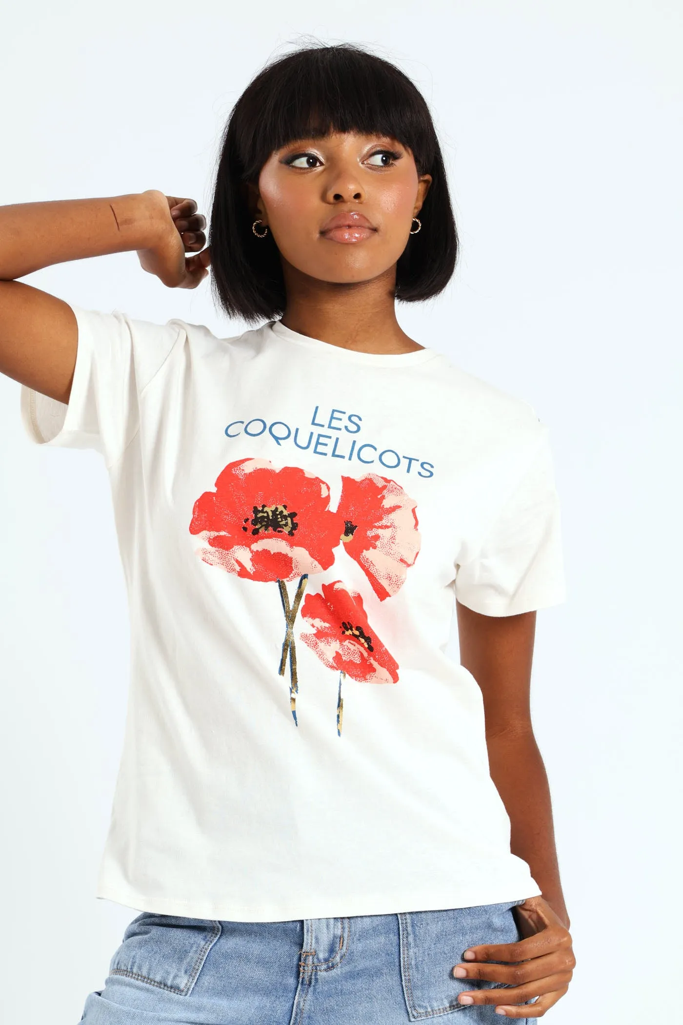 Poppy Trio Tee - Ivory sold by Edgars