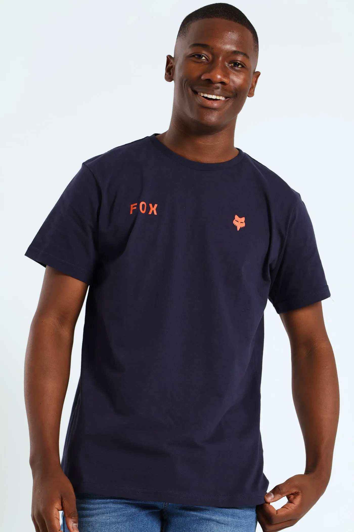 Wordmark Tee- Navy sold by Edgars