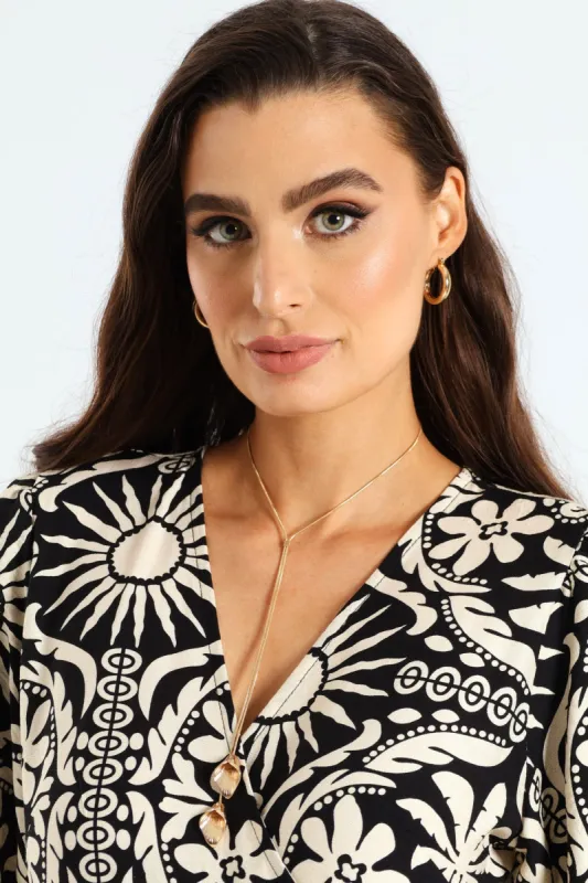 Lily Drop Necklace - Gold sold by Edgars