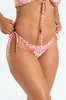 Printed Side Tie Bikini Bottom - Pink sold by Edgars