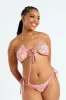 Printed Side Tie Bikini Bottom - Pink sold by Edgars