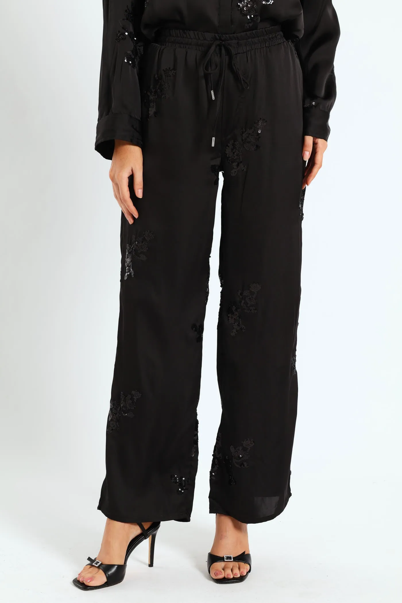 Wide Leg Sequin Pants - Black sold by Edgars product image thumbnail 3