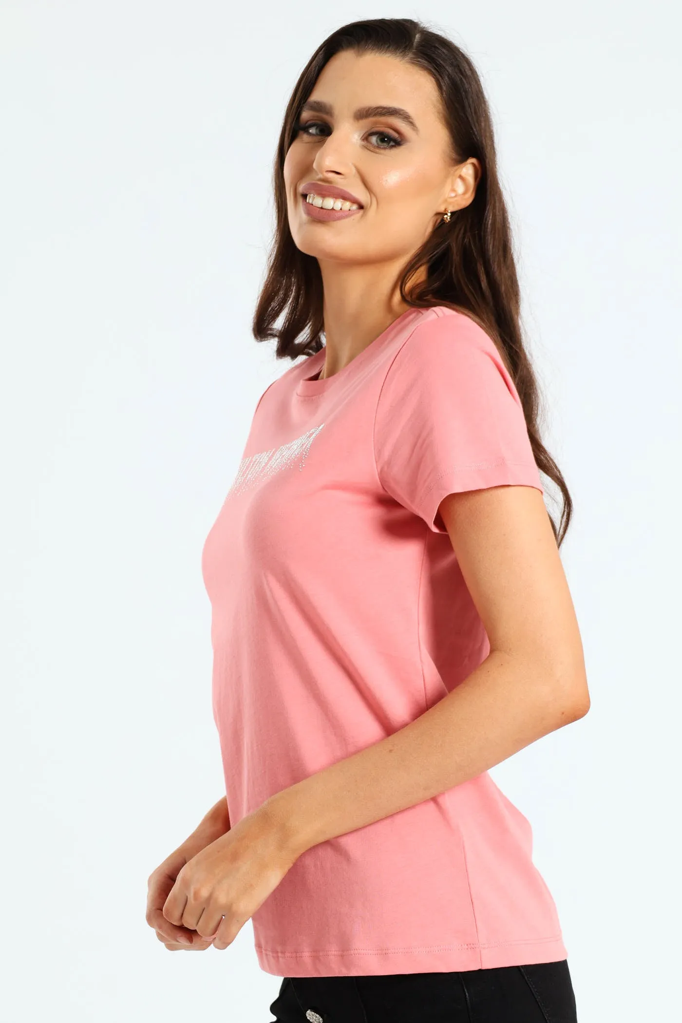 Silver Rhinestones Tee - Pink sold by Edgars product image thumbnail 2