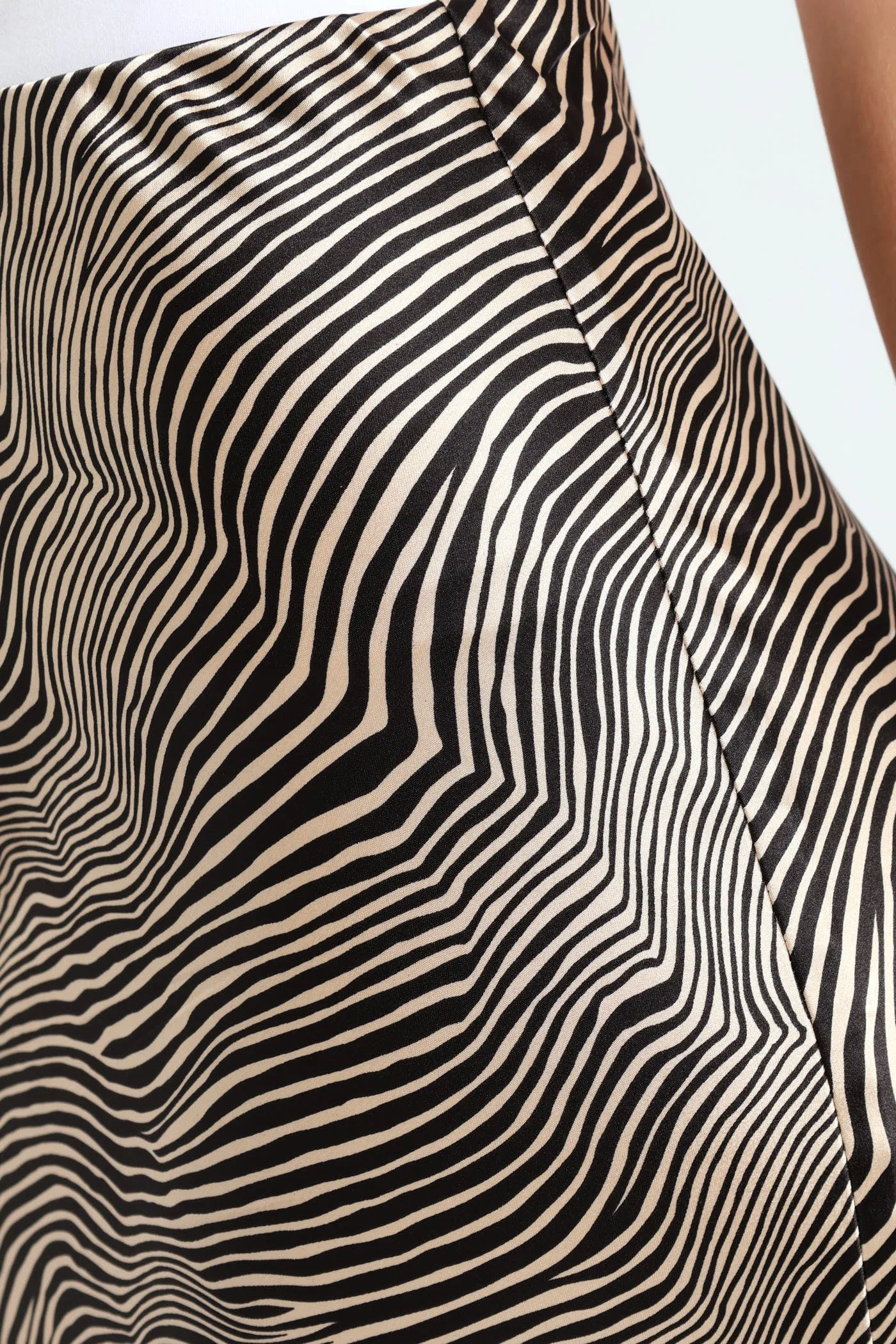 Zebra Satin Midi Slip Skirt - Black sold by Edgars product image thumbnail 2
