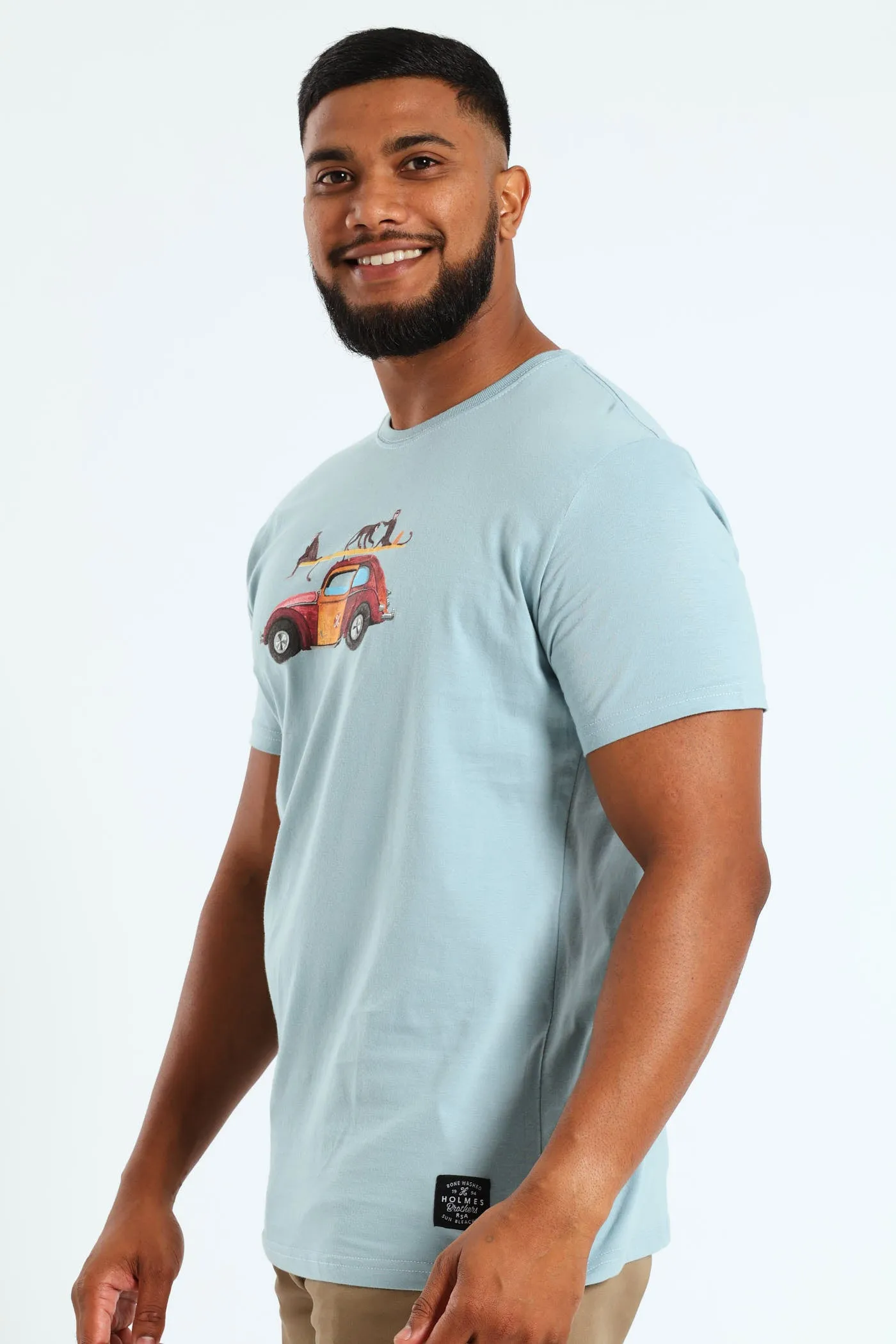 Monkey Bug Tee - Light Blue sold by Edgars product image thumbnail 4