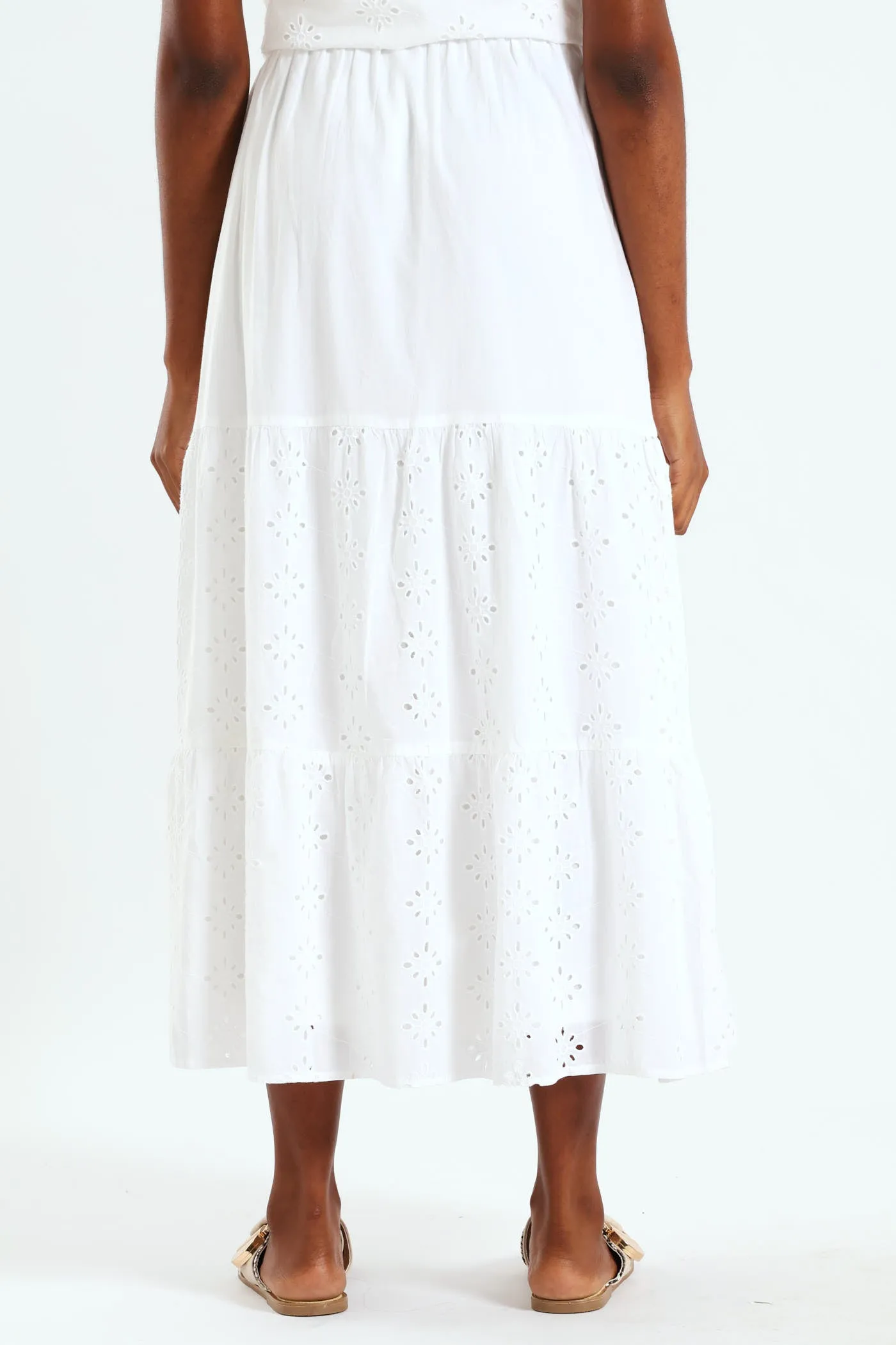 Tiered Anglaise Skirt - White sold by Edgars product image thumbnail 3