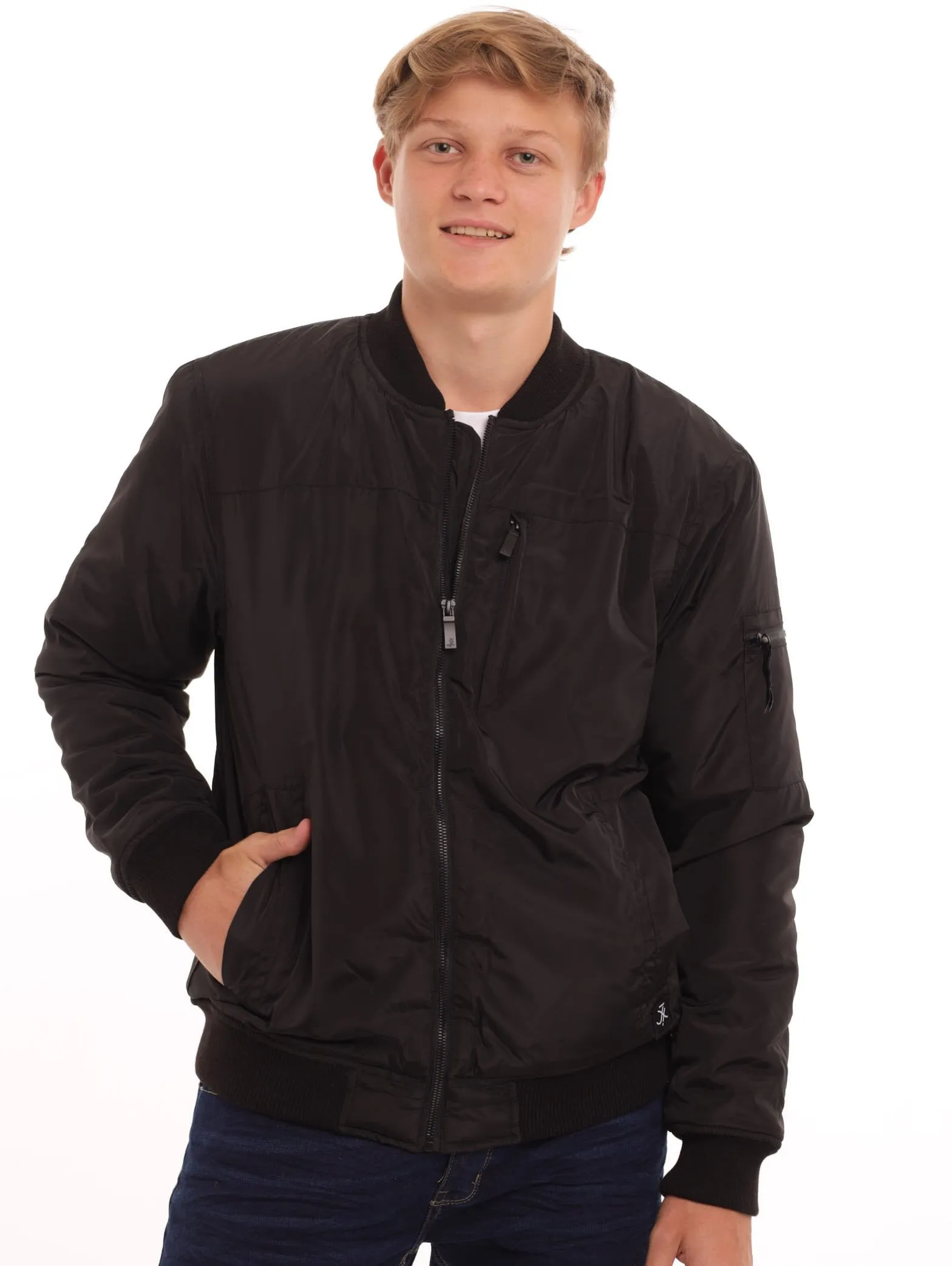 Men's Bomber Jacket - Black sold by Edgars