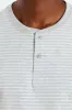 Feather Stripe Henley Sleep Shirt - Grey sold by Edgars 