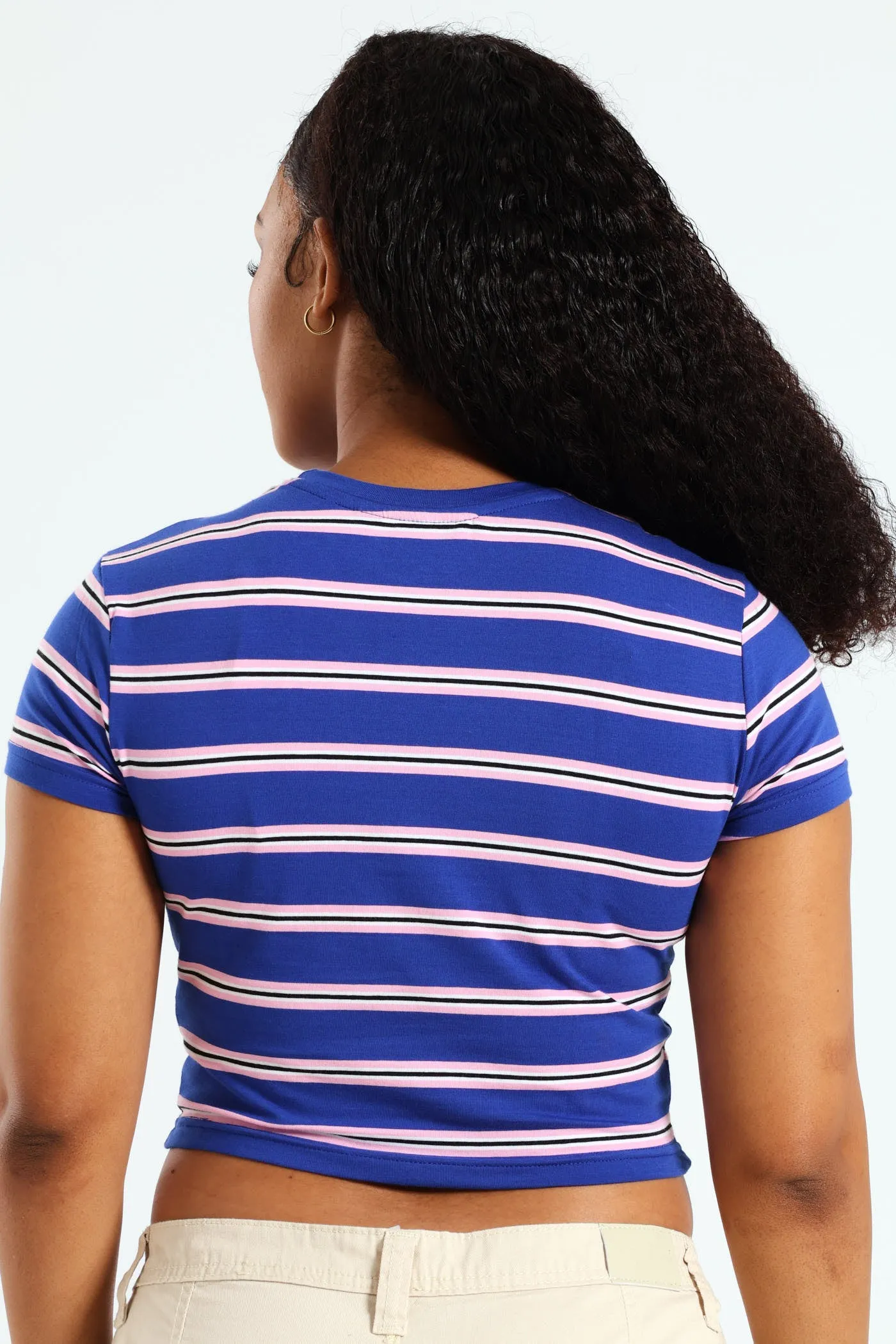 Yarn Dye Stripe Tee - Cobalt sold by Edgars product image thumbnail 3