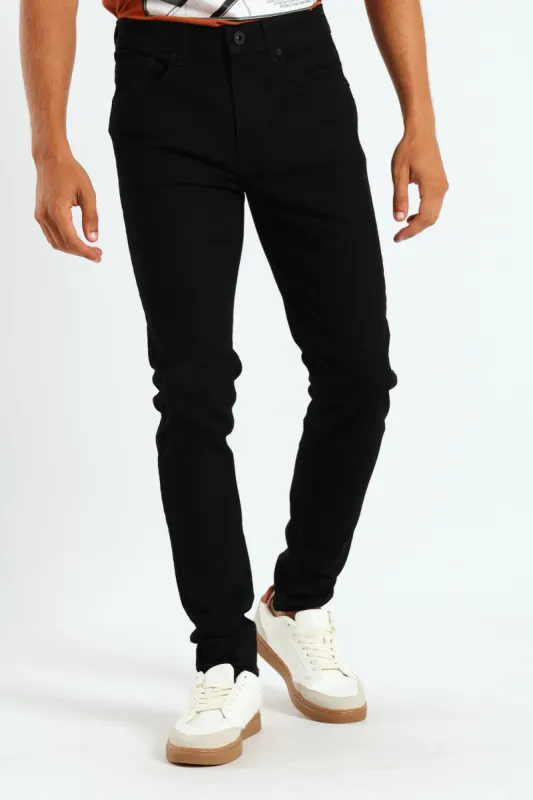 Black Super Skinny Denim - Black sold by Edgars 
